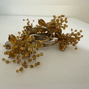 Glass Beaded Napkin Rings (Set of 4)